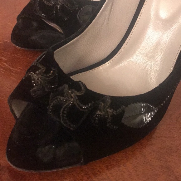Sergio Rossi heels black velvet size 40 - Picture 5 of 8